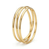 14K Gold Smooth Moroccan Hoop Bracelet SKU: ILC011
