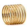 Triple Moroccan Hoop Bracelet in 14K Gold SKU: ILC013