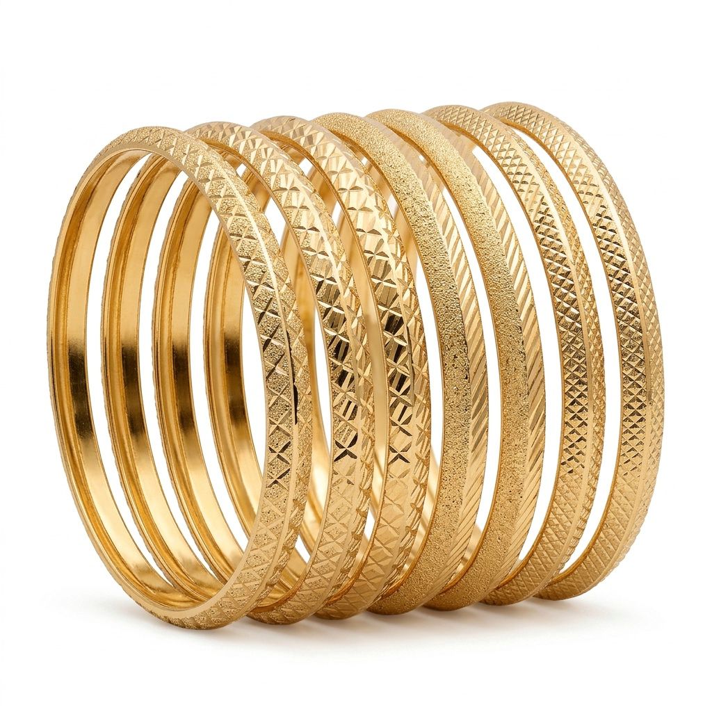 Triple Moroccan Hoop Bracelet in 14K Gold SKU: ILC013