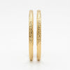 Moroccan Hoop Bracelet with Laser Engraving, 14k Gold, SKU: ILC24