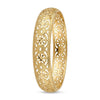 Bracelet jonc marocain large creux découpé au laser en or 14 carats Réf. : ILC23