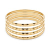 Bracelet jonc marocain taille diamant aspect or 14 carats Réf. : ILC016