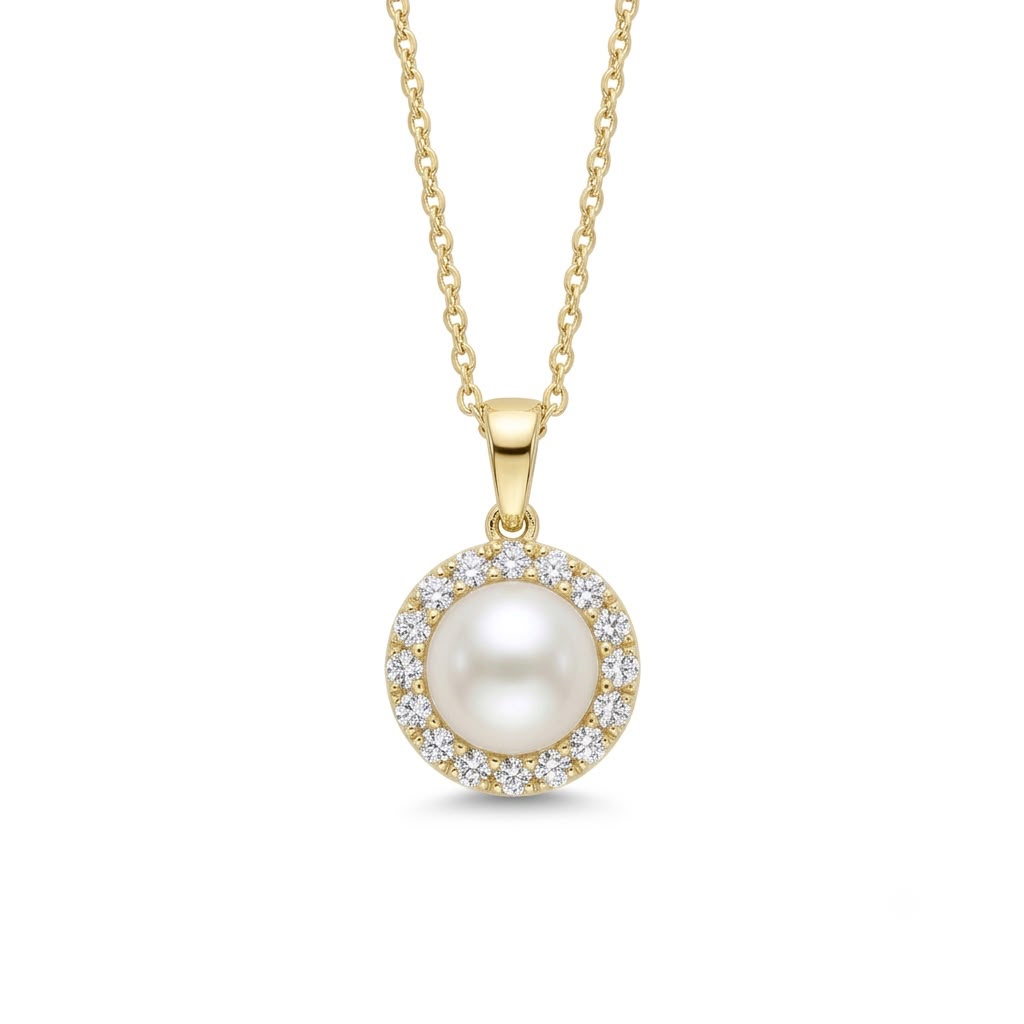Pendentif cœur serti de diamants de laboratoire de haute qualité en or 14 carats
