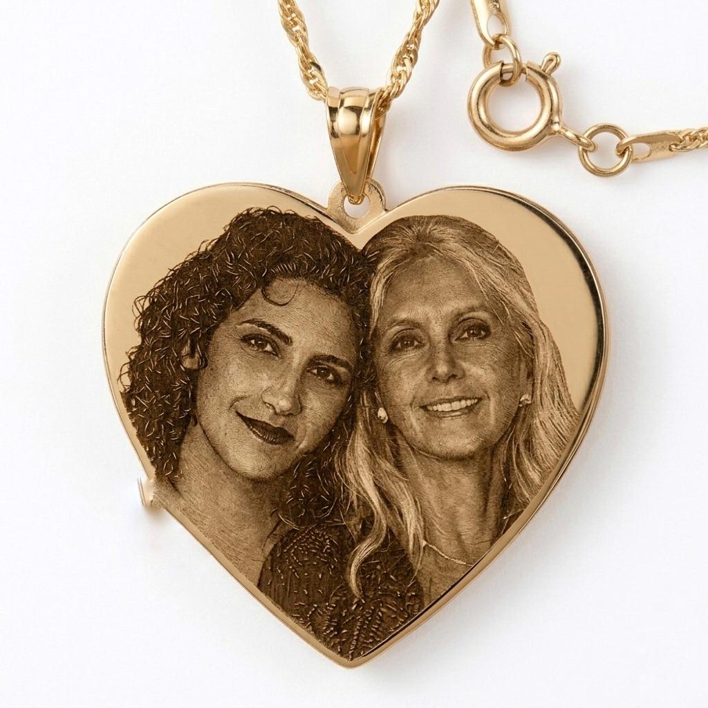 תלין תמונה בעיצוב אישי בזהב צהוב 14 קראט – ILC Jewelry
